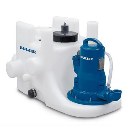 Sulzer / ABS Piranhamat 701D darálós 1 szivattyús szennyvízátemelő telep 400V 