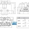 Sulzer/ ABS Sanimat 2002D IHD örvénykerekes 2 szivattyús szennyvízátemelő telep, 400 V